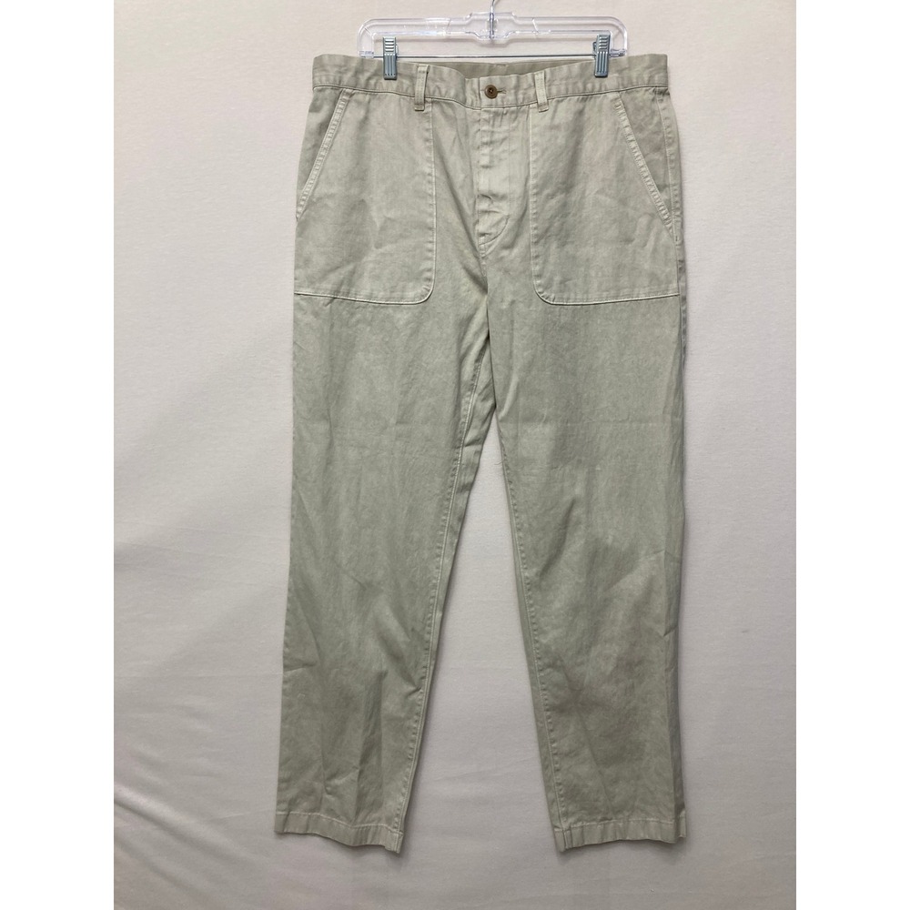 Outerknown Utility Pants 36x29 Beige Hemp Organic Cotton Sustainable Chino